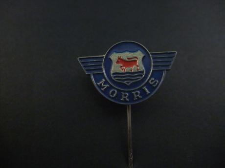 Austin Morris Brits automerk blauw logo zilverkleurig 